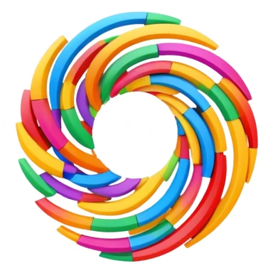 swirl of letters and numbers, abstract sticker