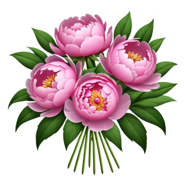 a peonies  sticker