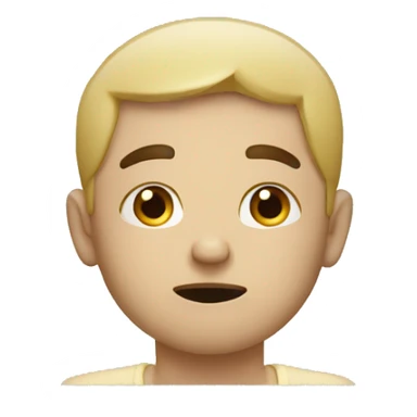 sad man namaste sticker