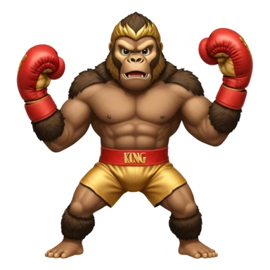 king kong boxing sticker