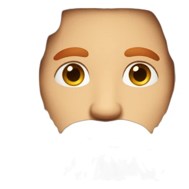 Long red hair man with beard sticker