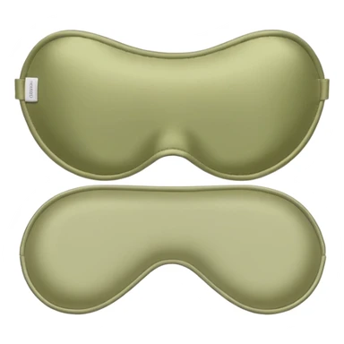 Pale olive silk sleep mask  sticker