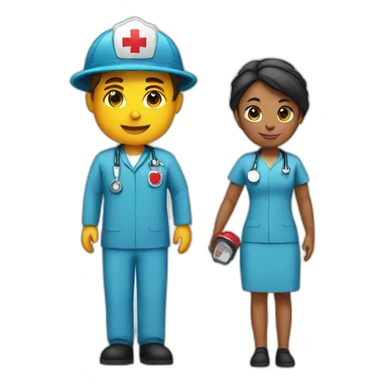 Nurse with firefighter sticker