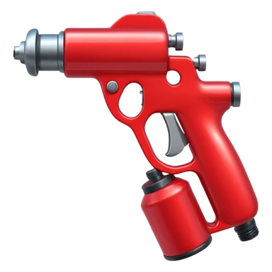 red Spray Gun sticker