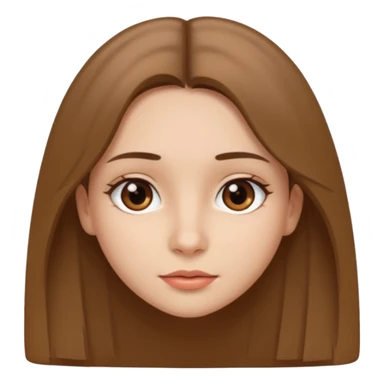 JE VOUDRAIS UNE FILLE AUX YEUX MARRONS UN PETIT NEZ LES LEVRE MOYENNE AVC DES CHEVEUX LISSE DETACHE MARRON CLAIR sticker