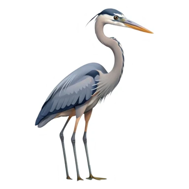 Great blue heron sticker