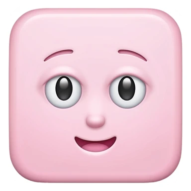 light pink square sticker