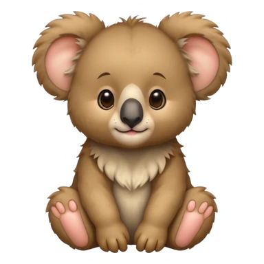 Baby koala bear with a lions main 🐨🦁 sticker