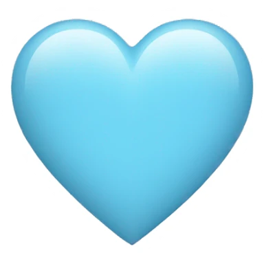 A pale blue heart  sticker