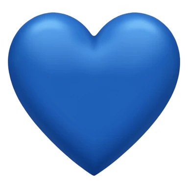 blue (royal blue shade) heart sticker