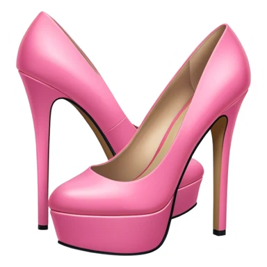 pink platform heels pink heels sticker