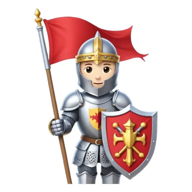 knight flag item sticker