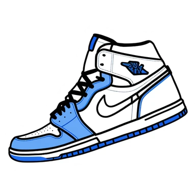 Nike Air Jordan high-top sneaker sticker