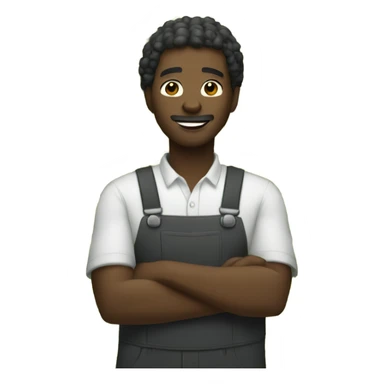 Black guy farming sticker