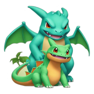 Charizard and bulbasaur sticker