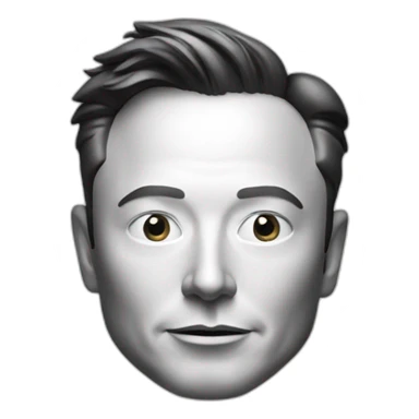 Elon Musk avec une question sticker