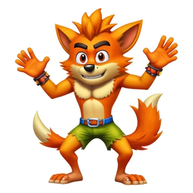 Crash bandicoot sticker