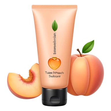 pale peach skincare tube sticker