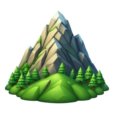 EMOJI DE MONTAÑA VERDE  sticker