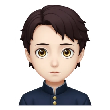 tanjiro with big eyes sticker