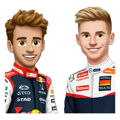 Lewis Hamilton with Max verstappen sticker