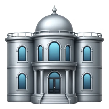 silver mansion emoji sticker