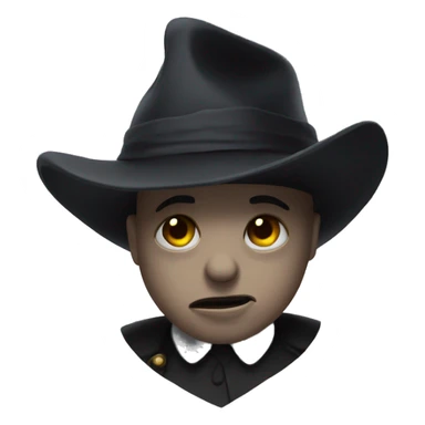 haunting solo in mini hat sticker