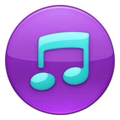 Purple and Cian Symbol Spotify app sticker