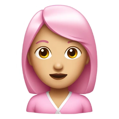 pink Asian lady sticker