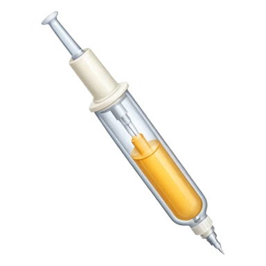 cream medicine in a syringe sticker
