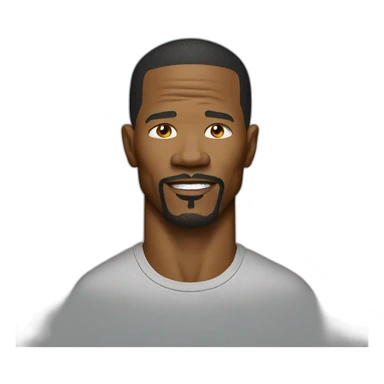 actor Jamie Foxx wearing t-shirt sticker