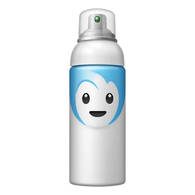 Deodorant, with a spray effect sticker