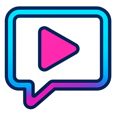 social media icon with RGB neon colors inspired by gaming setups, modern icon style, colorful, sharp lines sticker