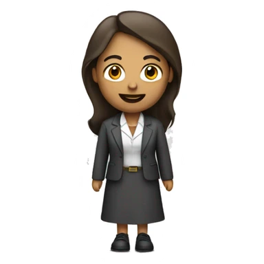 A female teacher and engineer with beard holding hands sticker