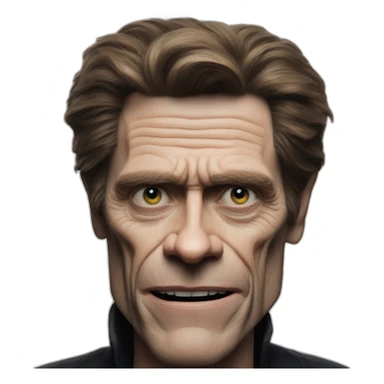 Creepy Willem dafoe sticker