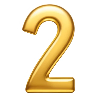 Number 1 with golden color sticker