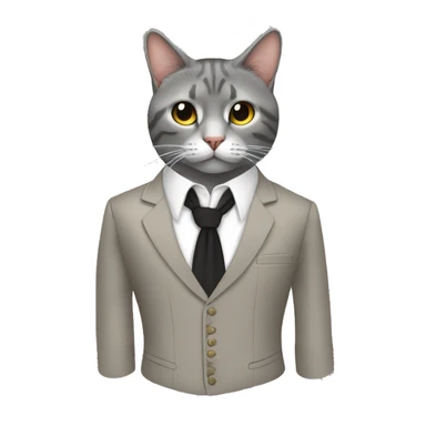 Un gato vestido del traje típico país vasco blusa sticker