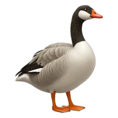 In love goose sticker