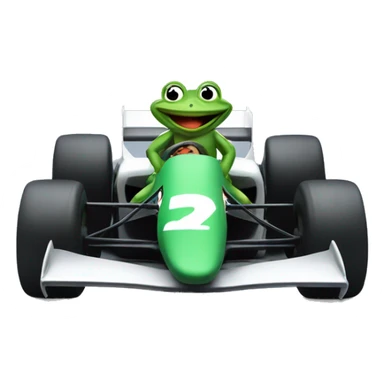 frog racing whit formula 1 sticker