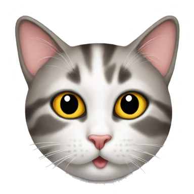 Cat with kiss sticker