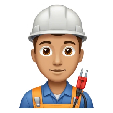 Un electricista trabajando  sticker