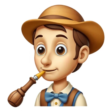 pinocchio long nose sticker