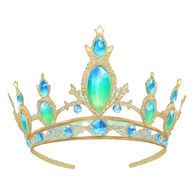 Aurora tiara sticker