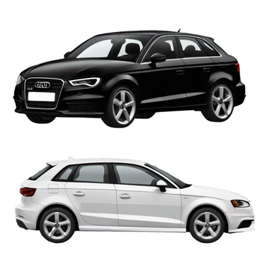 Audi A3 like a black cat  sticker