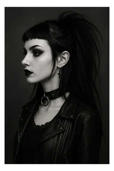 goth profile girl sticker