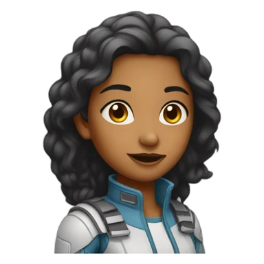 Space indiangirl sticker