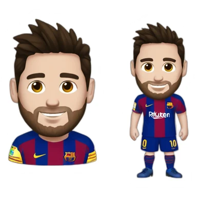 Messi con cuernos sticker