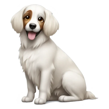 dog enjoying nature blissfully remove white fur  sticker