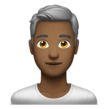 crea un emoji gris sticker