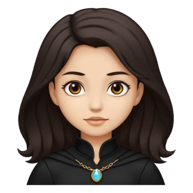 Shadow Moon from American Gods with dark brown hair, black outfit sticker